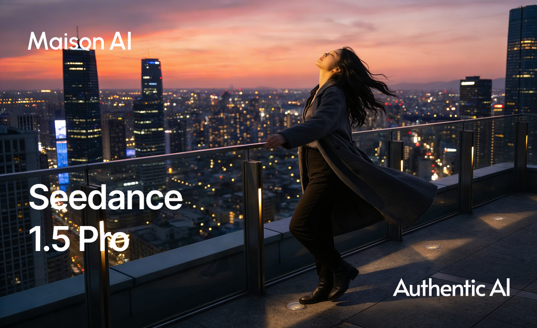 Maison AIがついに動画生成の領域へ。ByteDance製「Seedance」シリーズを搭載し、AIムービー機能を正式リリース ー最新モデル「Seedance-1.5-Pro」を採用。音声付き動画も、AIエージェントとの対話で誰でも制作可能にー